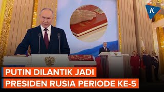 Momen Putin Baca Sumpah Jabatan Jadi Presiden Rusia untuk Kelima Kalinya