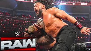 Roman Reigns vs Solo Sikoa Tribal Combat Full Match - WWE Raw 1/6/2025