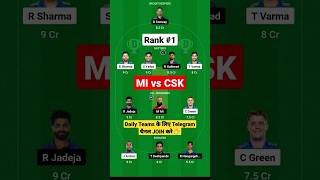MI vs CSK Dream11 Prediction 2023 | MI vs CSK Dream11 Team | Mumbai Indians vs Chennai Super kings
