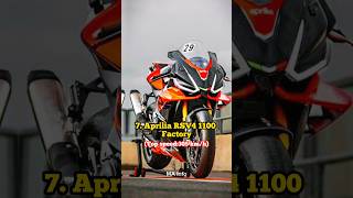 Top 10 fastest superbikes in the World 🌍 #shorts #youtubeshorts #top10