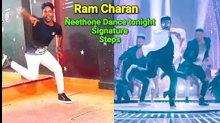 Ramcharan Dance Tutorial Dhruva Neethone Dance tonight Signature steps