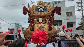 令和5年  恵美酒宮天満宮  三井住友銀行前   都倉による台場練り