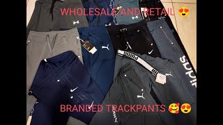 Branded Trackpants Wholesale \u0026 Retail (Taiwan , 4way and Dobby lycra ) 😍🥰