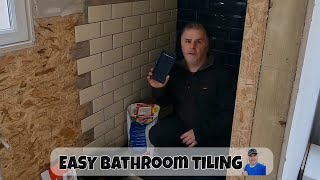 How do I Tile a bathroom, My Garden Room Build