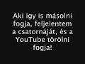 figyelmeztető videó