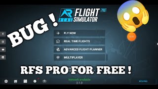 how to get rfs pro for free ( bug ) 🔥🔥 RFS Real Flight Simulator