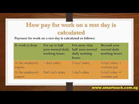 Payroll Singapore : Employment Practice - Rest Days Payroll Singapore : Employment Practice - Rest Days
