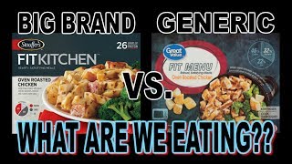 Stouffer's vs. Great Value | BIG Brand vs. Generic TV Dinner | WHAT ARE WE EATING??| The Wolfe Pit