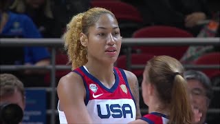 Sabrina Ionescu PERFECT Pass To Shakira Austin For Bucket And 1 | USA Basketball, Women's World Cup