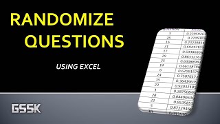 How to Randomize Questions especially Lab program Allocation | Random Question Generator in EXCEL