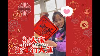 澎湖縣馬公市中正國民小學-蛇年斗方版印