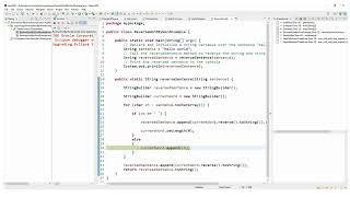 Zoho Java interview Questions || Reverse Word by Word without split method Java program |
