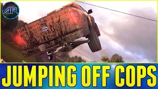 Let's Play : The Crew - JUMPING OFF COPS!!! (Part 1) W/ THRUSTMASTER WHEEL