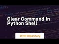 clear command in python shell