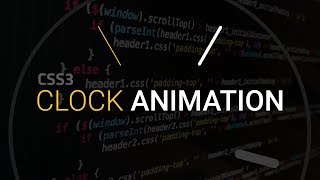 Rotating Clock CSS3 Animation | HTML CSS