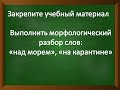 Морфологический разбор имени существительного