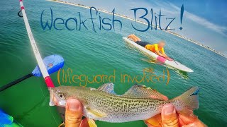 NJ Weakfish Blitz Fishing! (lifeguard involved)...