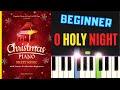 O Holy Night I Christmas Song I Piano Tutorial Easy Sheet Music with Letters for Beginners I SLOW