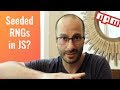 How do you use a seeded random number generator in JavaScript?
