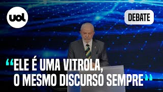 Lula sobre Bolsonaro no debate:'A mesma ladainha de sempre'