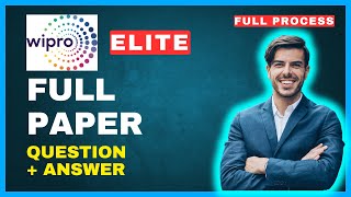 Easy? | Wipro Elite questions | Wipro | Wipro Placement Preparation | 2025 | UBK Anna