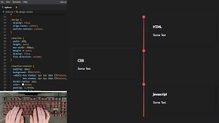 ASMR Programming - Coding Timeline with Html CSS - No Talking