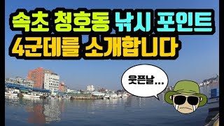 [ 쯔리박(つり朴) ] 속초 청호동 낚시포인트 4곳을 소개합니다. (속초 낚시포인트, 속초 청호동 낚시, 청호동 방파제 낚시)