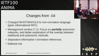 A Reference Model for Autonomic Networking (IETF 100 ANIMA)