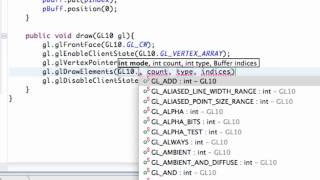 Android Application Development Tutorial 175 glDrawElements method