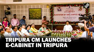 CM Dr Manik Saha launches e-Cabinet, makes Tripura fourth state to implement e-Cabinet system