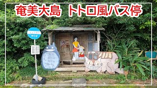 トトロ風バス停＿バスは来ません【奄美大島　瀬戸内町】