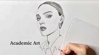 РИСОВАНИЕ ЛЕГКО И КРАСИВО: Нарисовать лицо девушки карандашом / #drawingtutorial