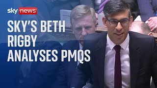 PMQs: Rishi Sunak would have wanted to get PMQs 'over quickly' - Beth Rigby