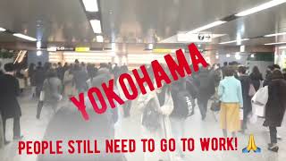 Amidst COVID-19 Fear, Yokohama Station Still Crowded!