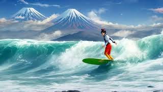 A beautiful surfer found on a Japanese beach