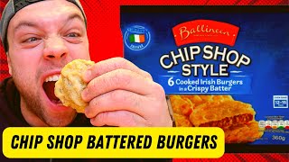 Eating a Battered Burger for the first time! Ballineen Chip Shop Battered Burgers | Food Review