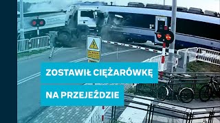 PKP publikuje nagranie. Kierowca próbował zatrzymać pociąg