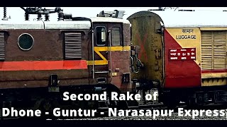 || Dhone - Guntur - Narasapur Express Second Rake for Tomorrow's Run ||