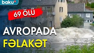 Qərbi Avropada təbii fəlakət xeyli can aldı - Baku TV