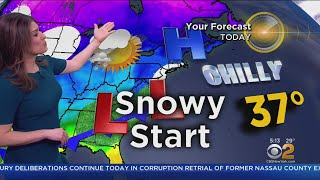 New York Weather: Snowy Start
