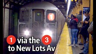 ⁴ᴷ 1 Train Rerouted via the 3 Line in Brooklyn