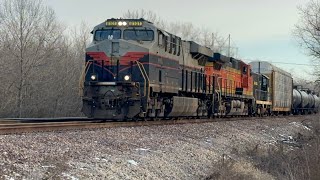 Chasing NS 8101 leading the HMEMKCK up the Fort Scott sub!