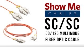 SC/SC 50/125 Multimode Duplex Fiber Patch Cable - OM2