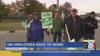 GM employees back at work today after UAW deal to end strike