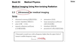 Medical Physics (Part 2.1 Ultrasound)