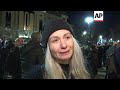 protest in front of tbilisi parliament ahead of inaugural session