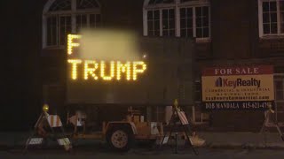 Traffic signs hacked with profane message to the President