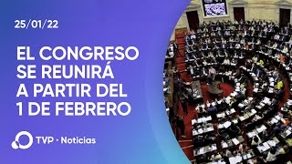 El Gobierno convocó a sesiones extraordinarias