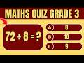 Hard Maths Quiz for Grade 3: 20 Challenging Questions with Answers