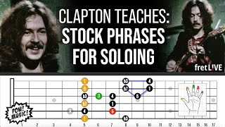 Eric Clapton Teaches his STOCK PHRASES for SOLOING (1968) Guitar Lesson